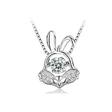 Load image into Gallery viewer, 925 Sterling Silver Zodiac Rabbit Pendant with Necklace