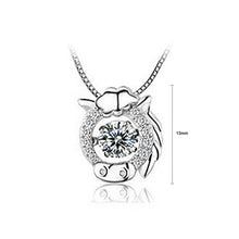 Load image into Gallery viewer, 925 Sterling Silver Zodiac Horse Pendant with Necklace