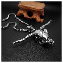 Load image into Gallery viewer, Personality Domineering Ngau Tau Totem Pendant with Necklace