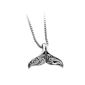 Fashion Totem Wings Hip Hop Stainless Steel Pendant with Necklace