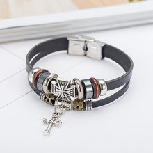 Load image into Gallery viewer, Retro Christian Cross Bracelet