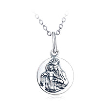 Load image into Gallery viewer, 925 Sterling Silver Virgin Pendant with Necklace