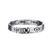 Load image into Gallery viewer, Buddhist Character String Stainless Steel Bracelet
