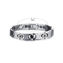 Load image into Gallery viewer, Buddhist Character String Stainless Steel Bracelet