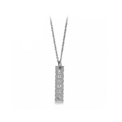Six - Word Mantra Ming Dynasty Curse Letter Buddhist Pendant with Necklace