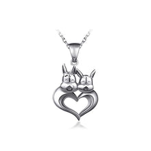 Load image into Gallery viewer, 925 Sterling Silver Chinese Zodiac Rabbit Pendant with Necklace - Glamorousky