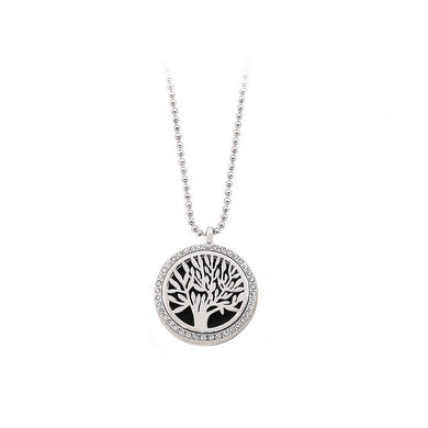 Fashionable Christmas Tree Box Pendant with Necklace