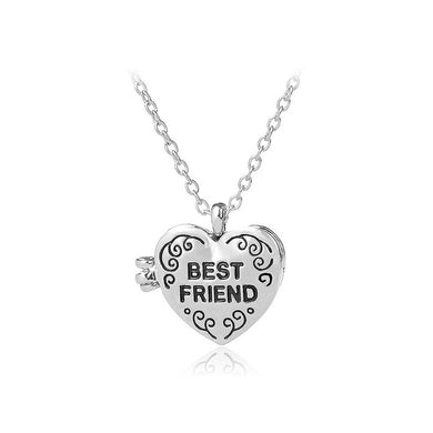 Fashion Heart-shaped Photo Frame Pendant with Necklace