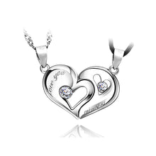 Load image into Gallery viewer, Sweet Couple Heart Pendant with Necklace