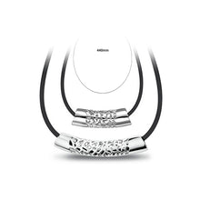 Load image into Gallery viewer, 925 Sterling Silver Hollow Printed Couple Necklace