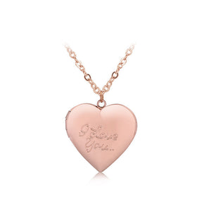 Fashion Love Photo Box Pendant with Necklace