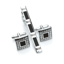 Load image into Gallery viewer, Fashion Father Pattern Tie Clip and Cufflinks
