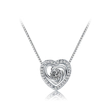 Load image into Gallery viewer, Fashion Valentine Heart Pendant with Austrian Element Crystal and Necklace