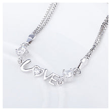 Load image into Gallery viewer, Fashion Valentine Love Bracelet with White Austrian Element Crystal