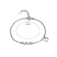 Load image into Gallery viewer, 925 Sterling Silver Valentine Heart Love Bracelet