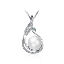 Load image into Gallery viewer, 925 Sterling Silver  Mother&#39;s Day Swan Pendant with Fashion Pearl and Necklace - Glamorousky