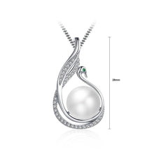 Load image into Gallery viewer, 925 Sterling Silver  Mother&#39;s Day Swan Pendant with Fashion Pearl and Necklace - Glamorousky