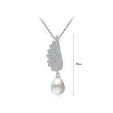 Load image into Gallery viewer, 925 Sterling Silver Mother&#39;s Day Angel Wings Pendan with Fashion Pearls and Necklace
