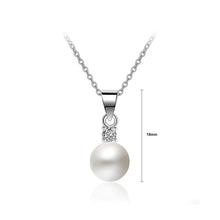 Load image into Gallery viewer, 925 Sterling Silver Mothers Day Pearl Pendant with Necklace