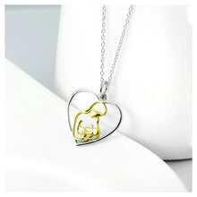 Load image into Gallery viewer, 925 Sterling Silver Mother&#39;s Day Heart Pendant with Necklace
