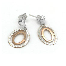 Load image into Gallery viewer, Italian Rose White 925 Sterling Silver Earrings