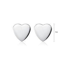 Load image into Gallery viewer, 925 Sterling Silver Mother&#39;s Day Heart Stud Earrings