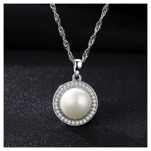Load image into Gallery viewer, 925 Sterling Silver Mothers Day Fashion Pearl Pendant  with Necklace