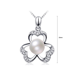 Fashion Mother's Day Petal Pendant with Fashion Pearl and Necklace
