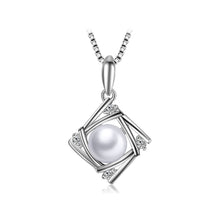 Load image into Gallery viewer, 925 Sterling Silver Mothers Day Pearl Pendant with Necklace