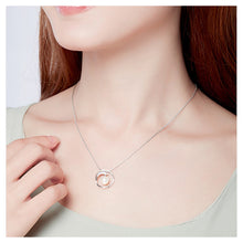 Load image into Gallery viewer, 925 Sterling Silver Mother&#39;s Day Leaf Pearl Pendant with Necklace