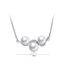 Load image into Gallery viewer, 925 Sterling Silver Mother&#39;s Day Freshwater Pearl Necklace