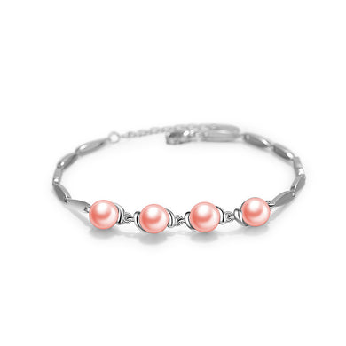 925 Sterling Silver Mother's Day Freshwater Pearl Bracelet