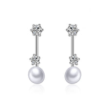 Load image into Gallery viewer, 925 Sterling Silver Mother&#39;s Day Fashion Pearl Earrings
