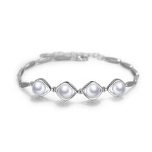 Load image into Gallery viewer, 925 Sterling Silver Mother&#39;s Day Freshwater Pearl Bracelet