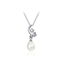 Load image into Gallery viewer, 925 Sterling Silver Mother&#39;s Day LOVE Freshwater Pearl Pendant with Necklace