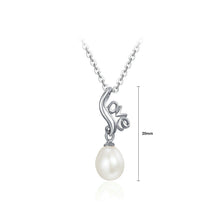 Load image into Gallery viewer, 925 Sterling Silver Mother&#39;s Day LOVE Freshwater Pearl Pendant with Necklace