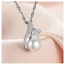 Load image into Gallery viewer, 925 Sterling Silver Mother&#39;s Day Freshwater Pearl Pendant with Necklace