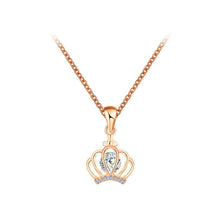 Load image into Gallery viewer, Fashion Crown Pendant with Cubic Zircon and Necklace