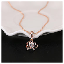 Load image into Gallery viewer, Fashion Crown Pendant with Cubic Zircon and Necklace