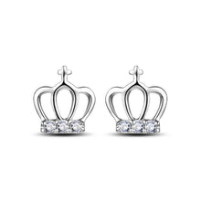 Load image into Gallery viewer, Exquisite Crown Stud Stud Earrings with Austrian Element Crystal