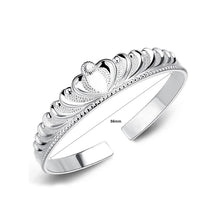 Load image into Gallery viewer, Fashion 925 Silver Crown Bangle