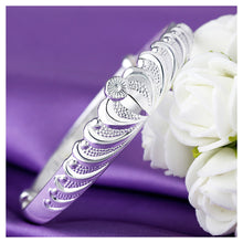 Load image into Gallery viewer, Fashion 925 Silver Crown Bangle