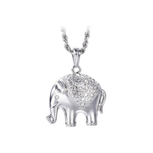 Load image into Gallery viewer, Fashion Elephant Titanium Steel Pendant with Necklace