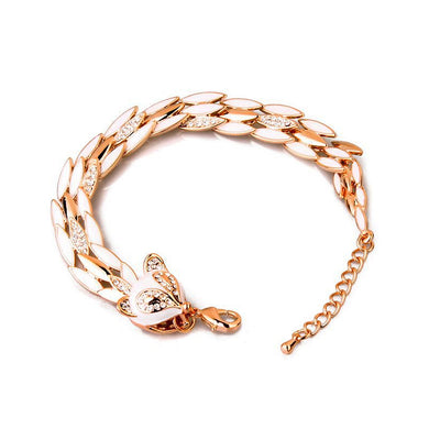 Fashion Fox Bracelet with Austrian Element Crystal