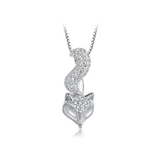 Load image into Gallery viewer, 925 Sterling Silver Fox Pendant with Necklace