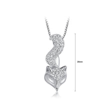 Load image into Gallery viewer, 925 Sterling Silver Fox Pendant with Necklace