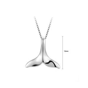 Fashion Dolphin Tail Pendant with Necklace