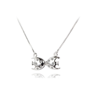 925 Sterling Silver Tropical Fish Necklace