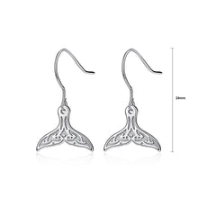 Load image into Gallery viewer, 925 Sterling Silver Fish Tail Earrings