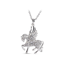 Load image into Gallery viewer, Shining Horse Pendant with Austrian Element Crystal and Necklace